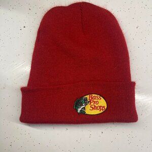 BASS PRO SHOPS Fish Cuffed Beanie Hat Winter Cap Pull On